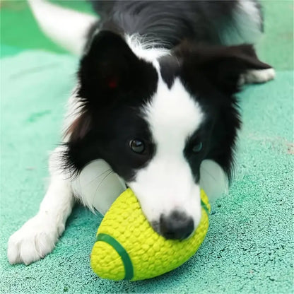 BarkBall Squeaky Football Dog Toy