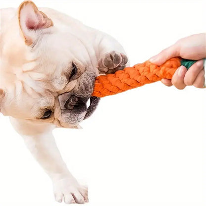 PawPet Carrot Dog Rope Toy