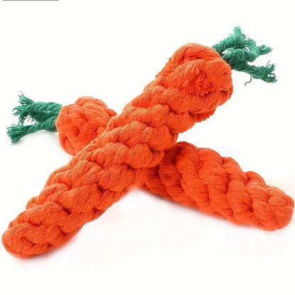 PawPet Carrot Dog Rope Toy