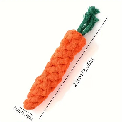 PawPet Carrot Dog Rope Toy