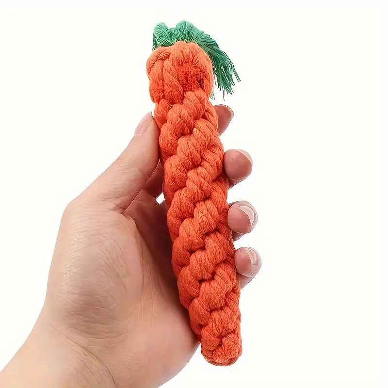 PawPet Carrot Dog Rope Toy