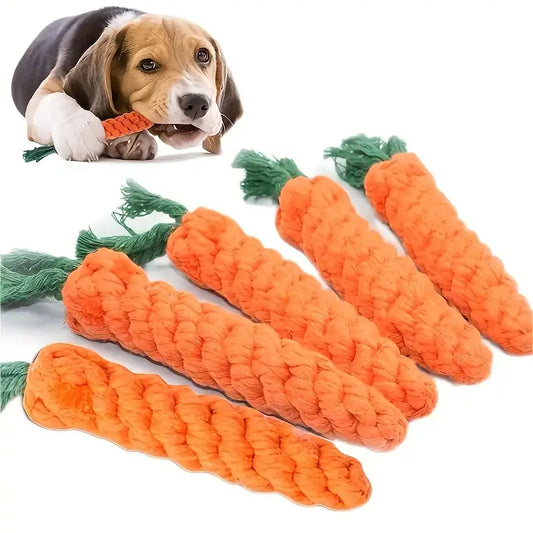 PawPet Carrot Dog Rope Toy