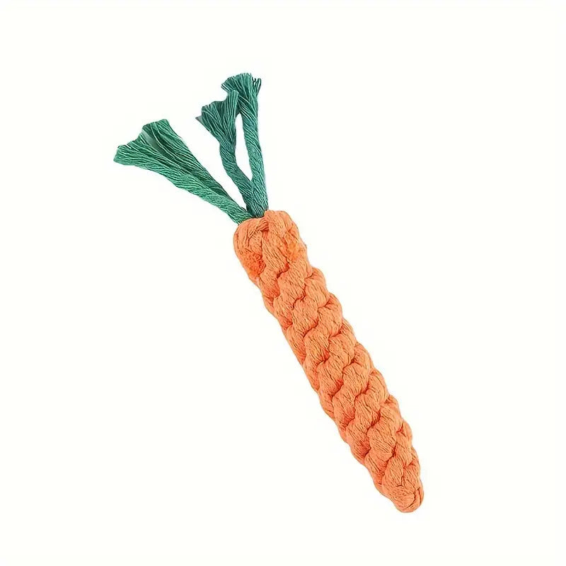 PawPet Carrot Dog Rope Toy