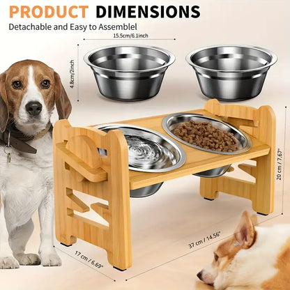 Adjustable Non-Slip Dog Bowls