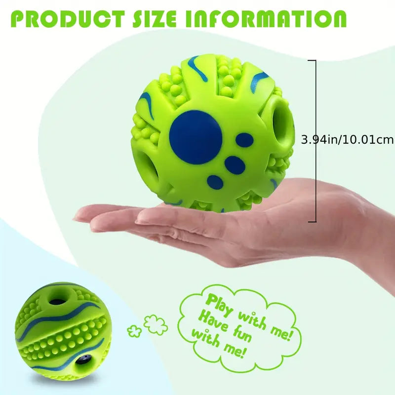 Interactive Wobble Giggle Chew Ball for Dogs