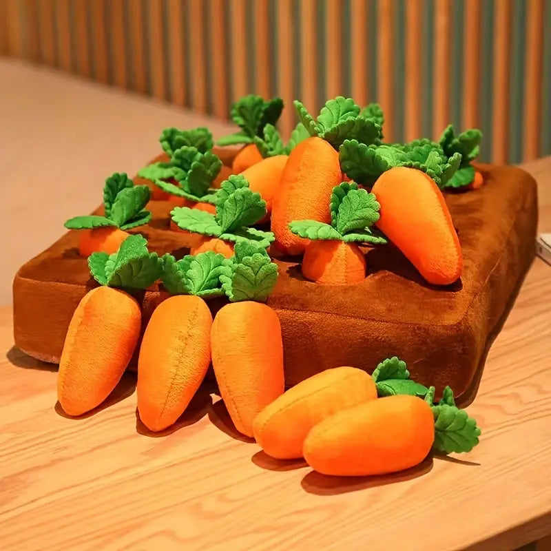 Plush Carrot Mat Dog Puzzle Toy