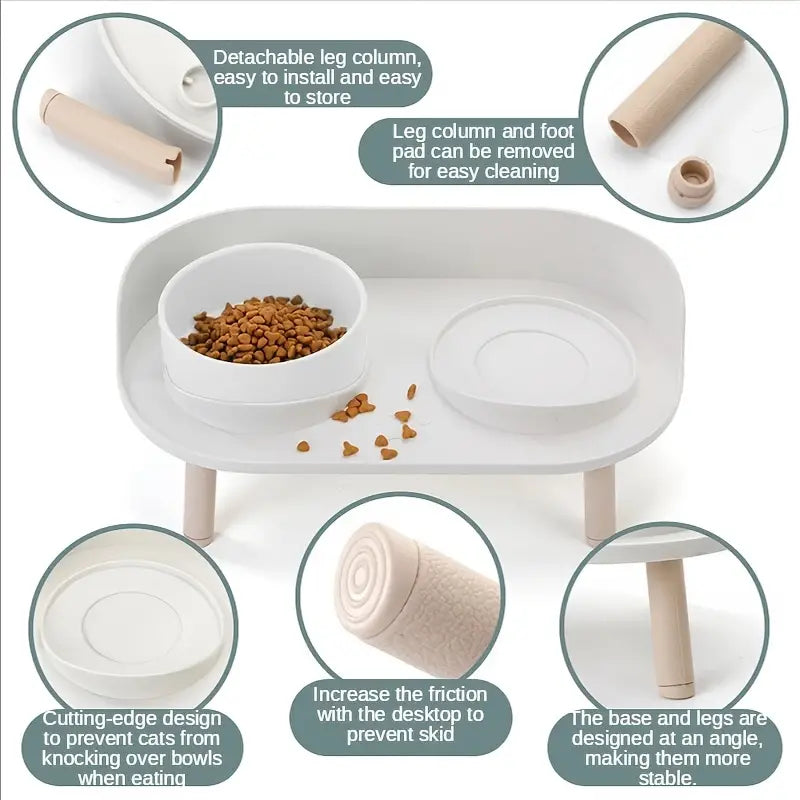 Non-Slip Elevated Pet Feeding Bowls