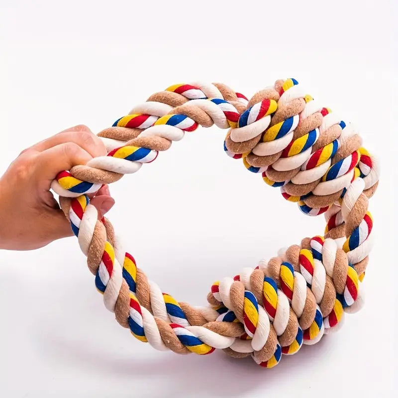 Durable Teeth Cleaning Rope Knot Pet Toy