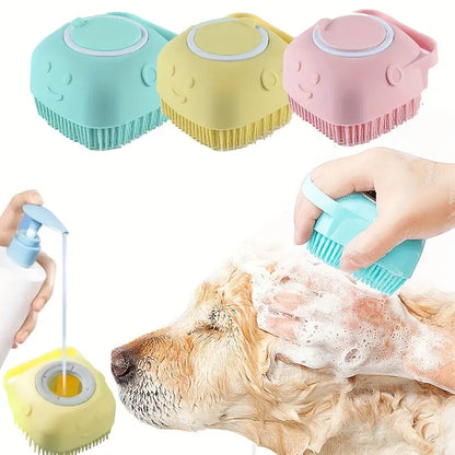 Silicone Pet Shampoo Brush