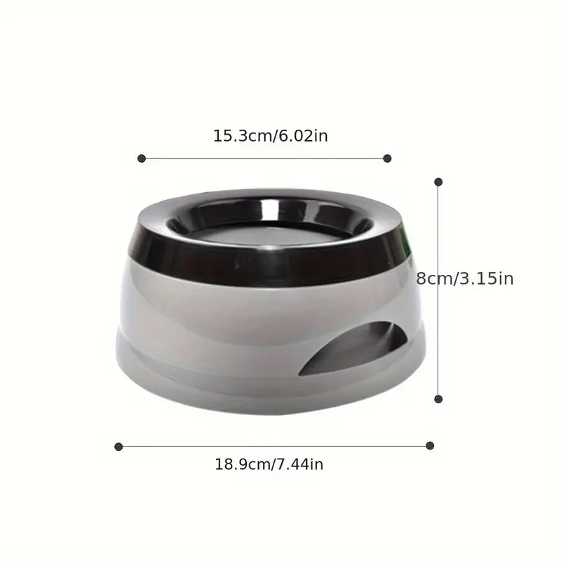 Anti-Spill Dog Water Bowl With Slow Dispenser