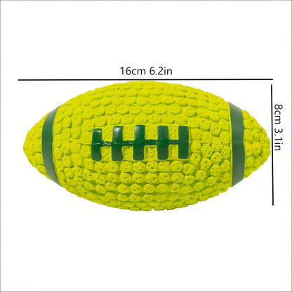 BarkBall Squeaky Football Dog Toy